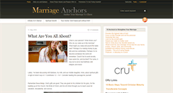 Desktop Screenshot of marriageanchors.com